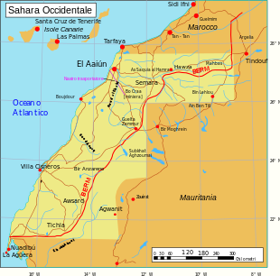 Confini Sahara Occidentale